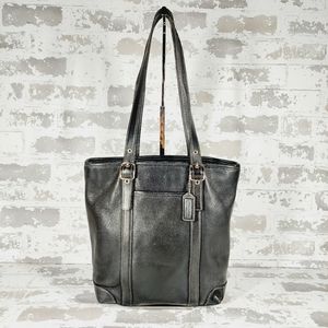 Coach Black Leather L33-4462 Shoulder Bag 0861